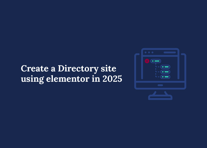 create directory website with Elementor