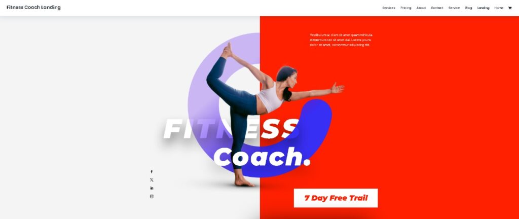 Fitness Divi Landing Page Template - Seahawk fitness-divi-landing-page