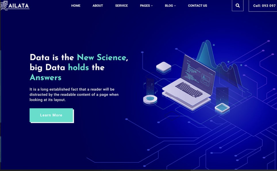 Ailata Best Industrial Website Design Template - Seahawk Ailata-industrial-website-design-template