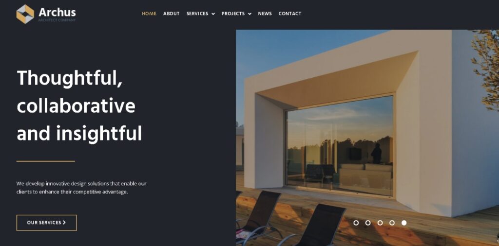 Archus Best Industrial Website Design Template - Seahawk Archus-industrial-website-design-template