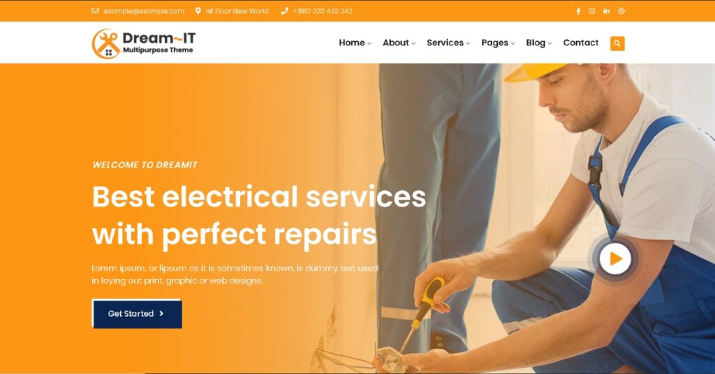 Dream IT Best Industrial Website Design Template - Seahawk Dream IT-Industrial-website-design-template