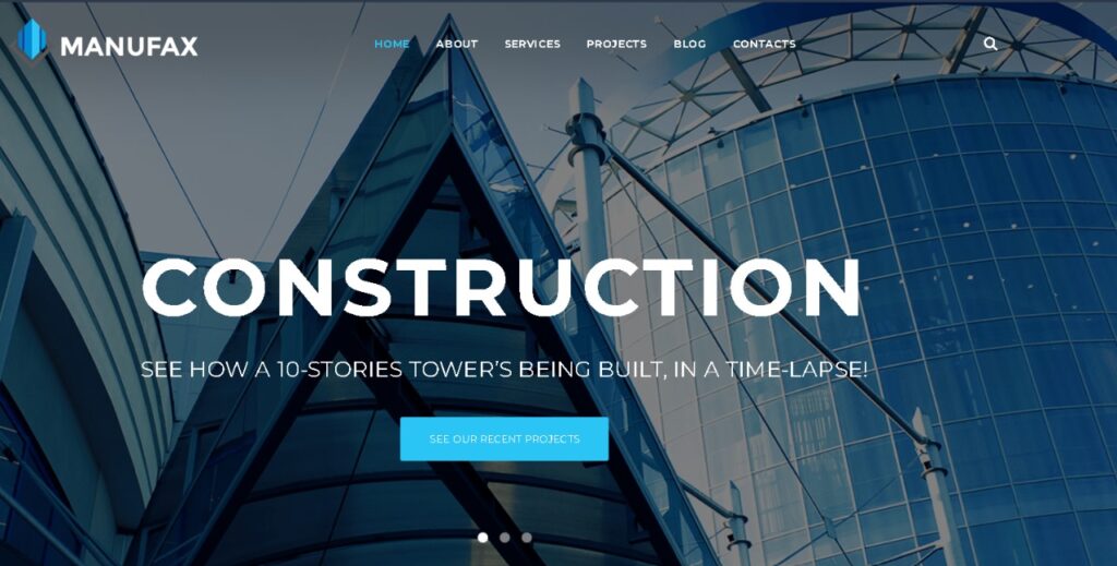 Manufax Best Industrial Website Design Template - Seahawk Manufax-industrial-website-design-template