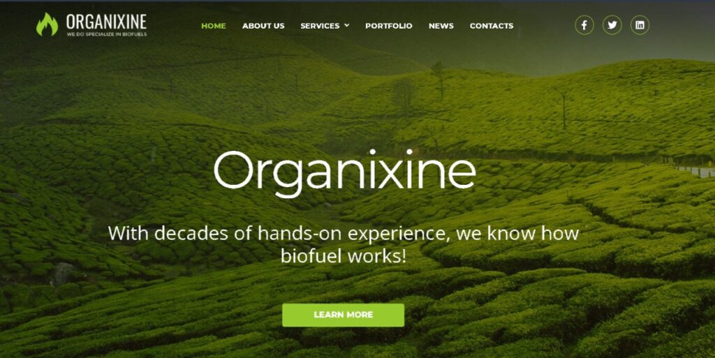 Organixine Best Industrial Website Design Template - Seahawk organixine-industrial-website-design-template
