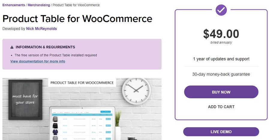 product-table-for-WooCommerce-plugin - Seahawk product-table-for-WooCommerce-plugin