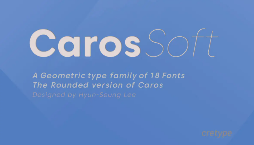 Caros Soft font - Seahawk caros soft font
