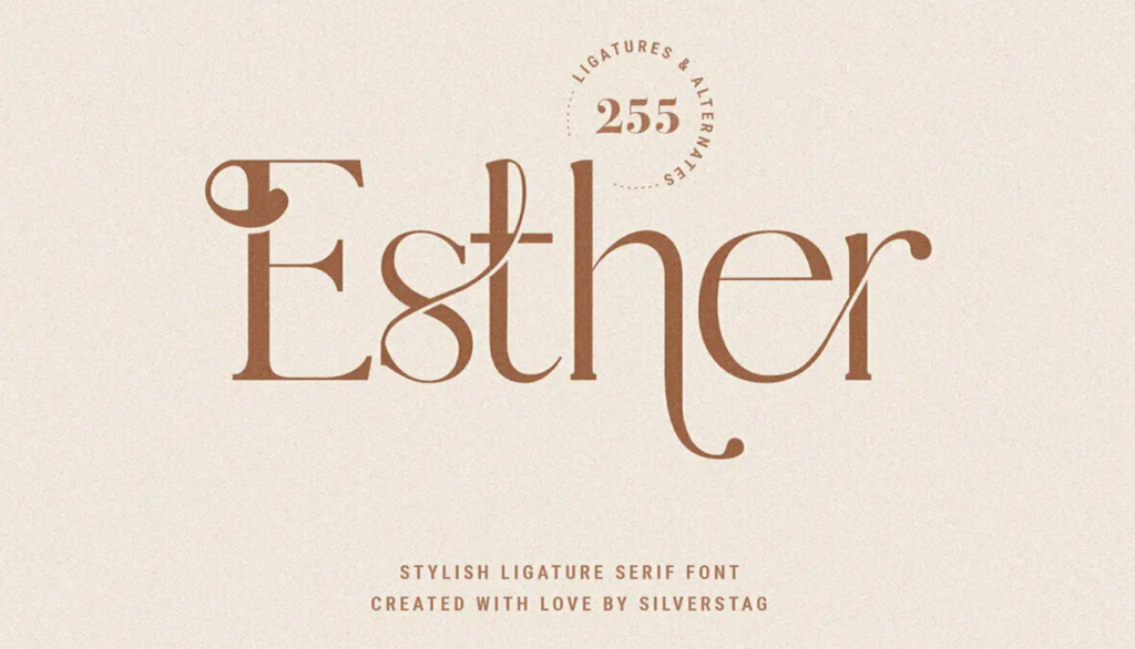 Esther soft font - Seahawk Esther font