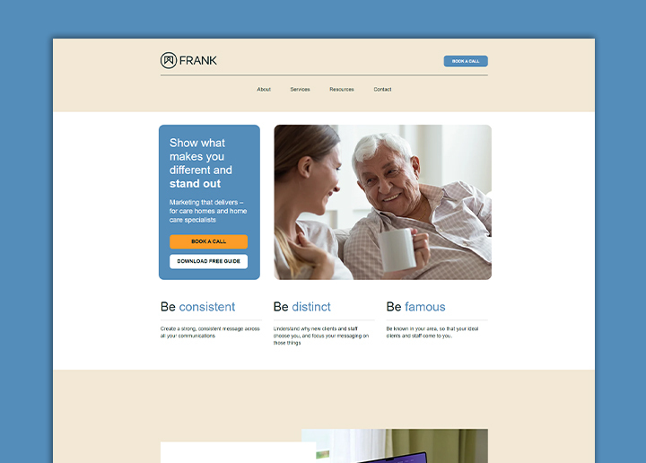 Case Study Frank Care Marketing: White Label WordPress Solutions