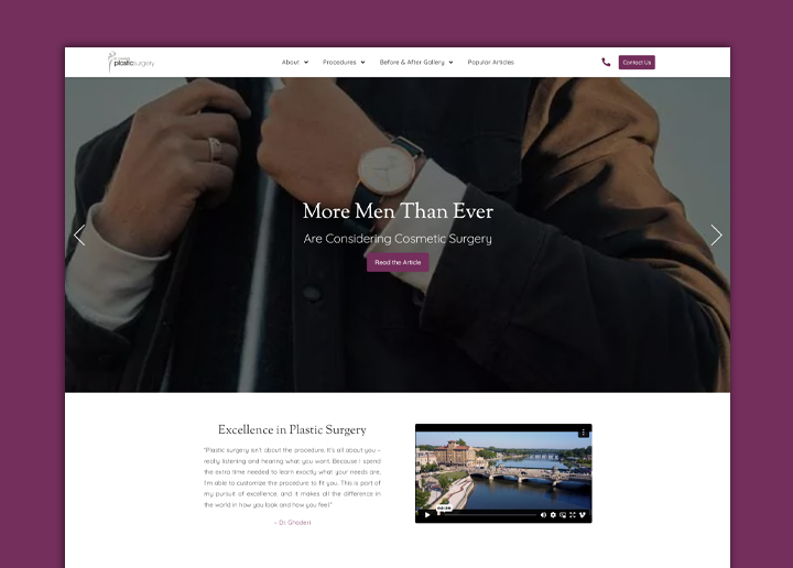 Case Study: St. Charles Plastic Surgery Website Rebuild on WordPress