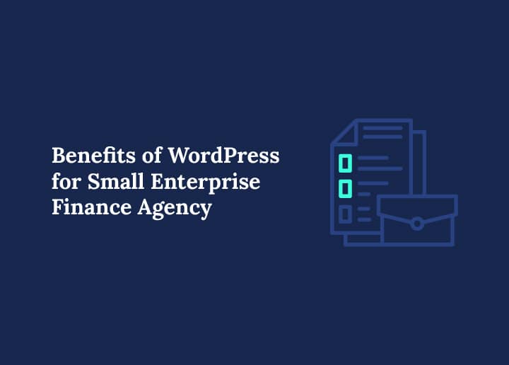 Benefits of WordPress for Small Enterprise Finance Agency