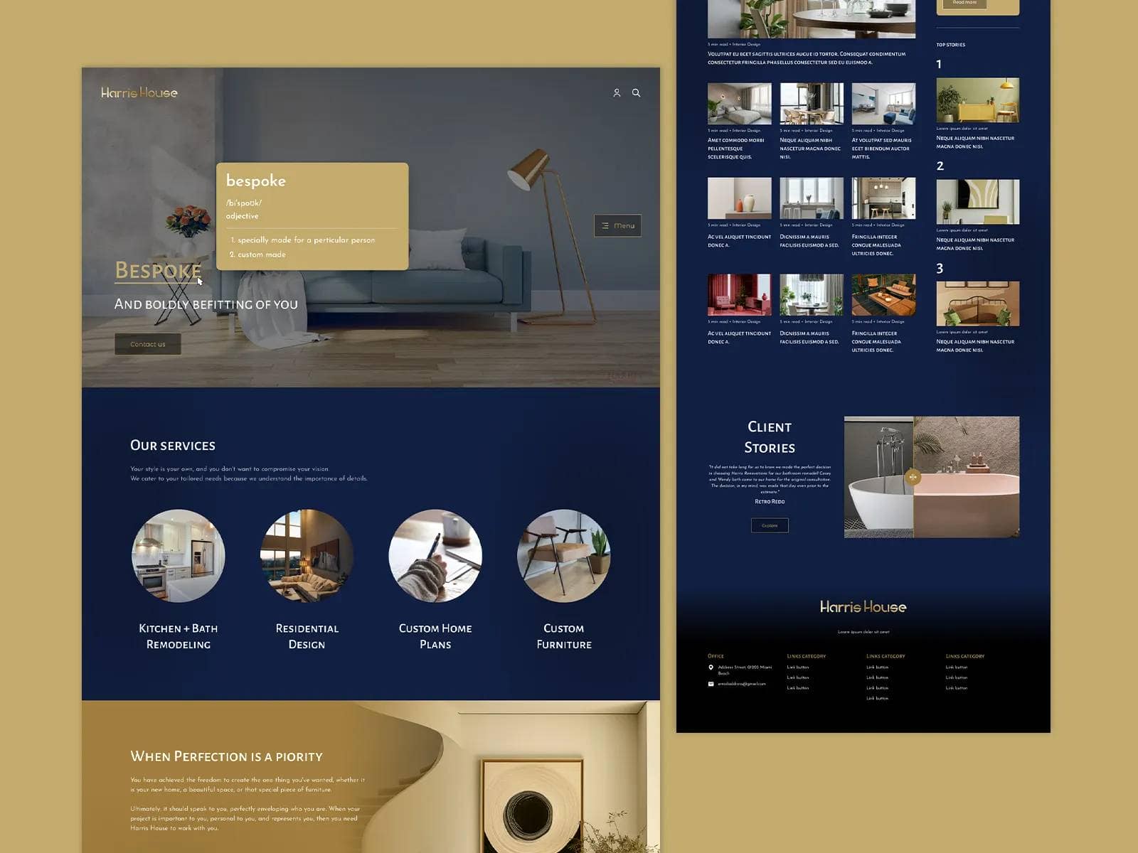 Case Study Harris House Designs Custom Web Development