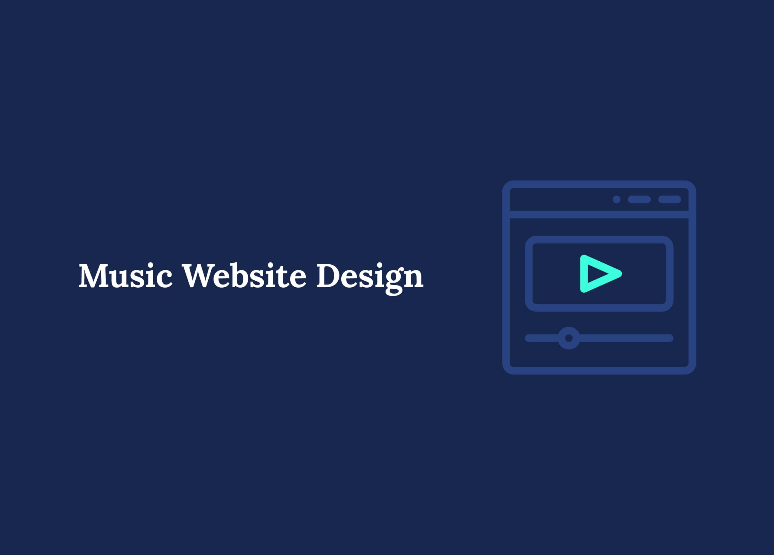 Music website design