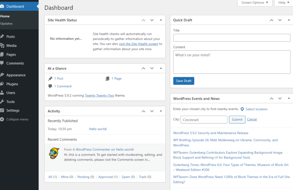 wordpress-admin-panel - Seahawk wordpress-admin-panel