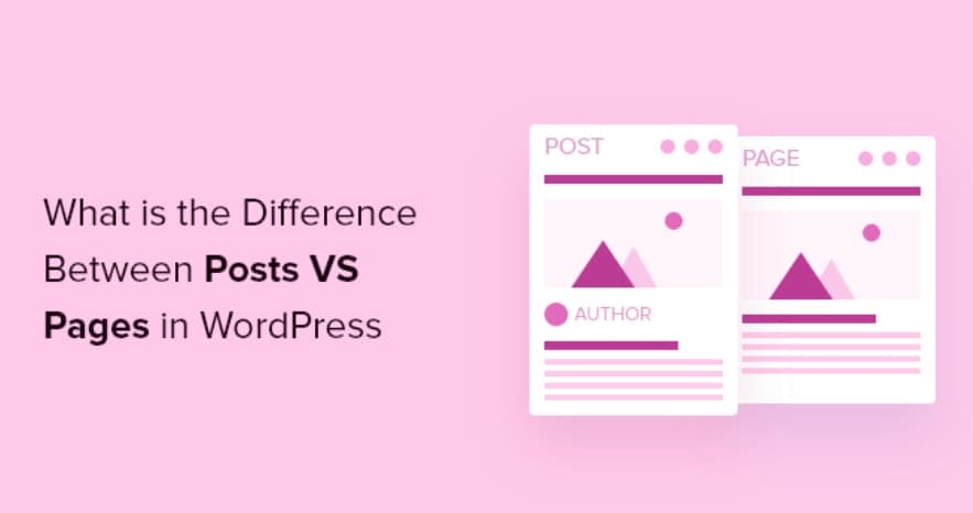 WordPress Pages vs Posts