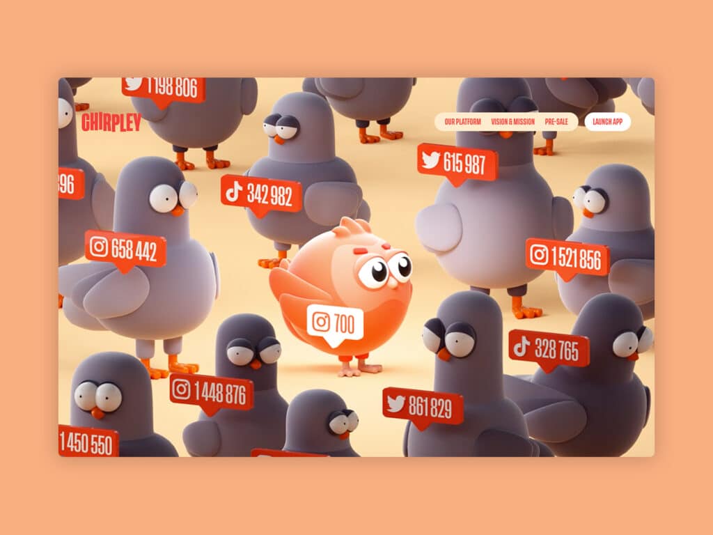 3D website design examples