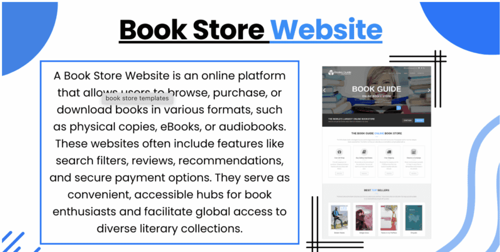 how to design a book website