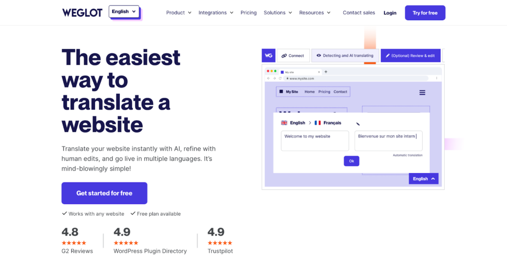 Top 10 WordPress Translation Plugins (Free and Premium) 78 Weglot