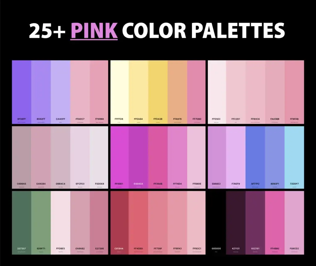 pink color palette - Seahawk pink color palette
