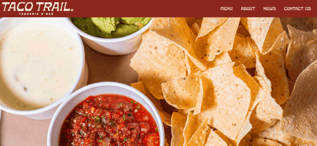 Best Food Website Design: Trending Ideas and Examples 82 The Taco Trail