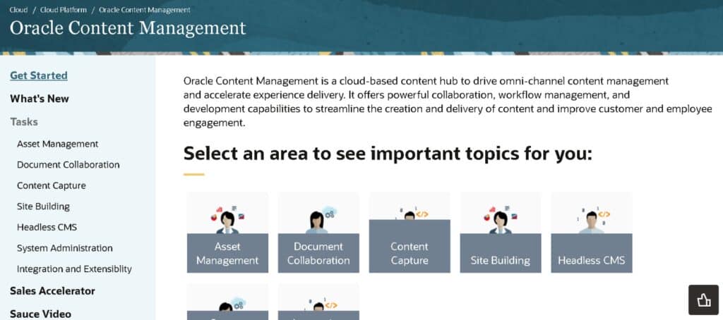 Oracle Content Management