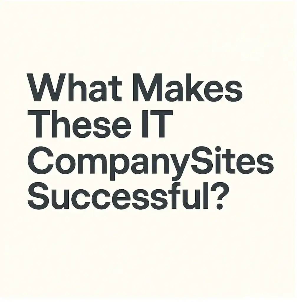 What Makes These IT Company Sites Successful?