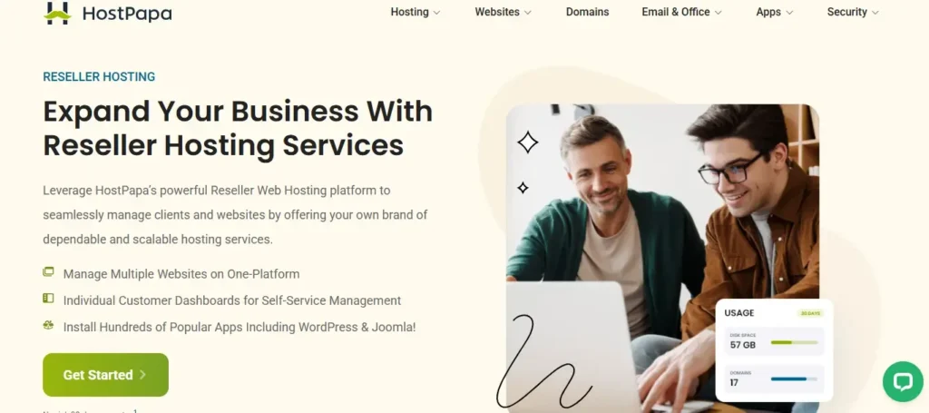 HostPapa Reseller Hosting