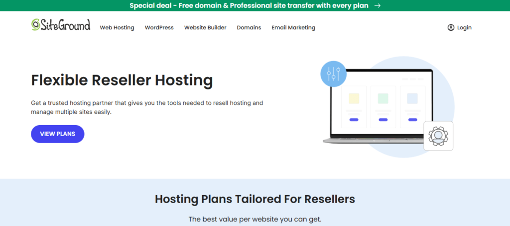 SiteGround Reseller Hosting