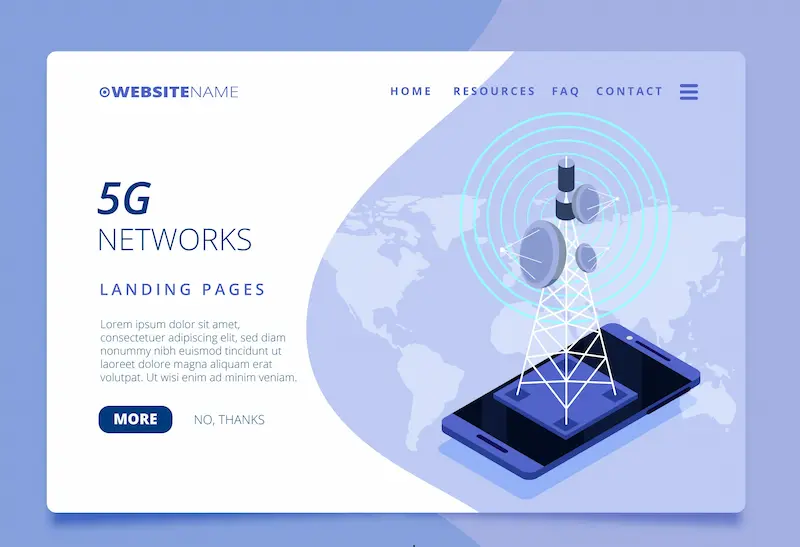 Telecommunications Website Design Example