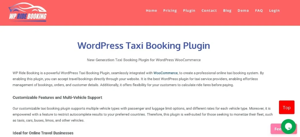 WPRidebookingplugin