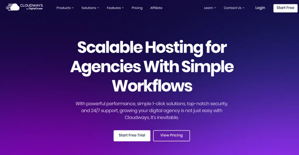 cloudways - Seahawk cloudways web hosting for agencies