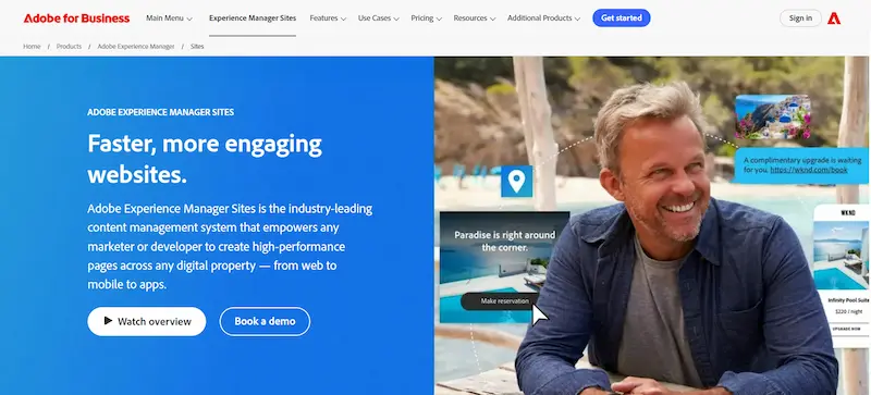 Adobe Experience Manager Homepage
