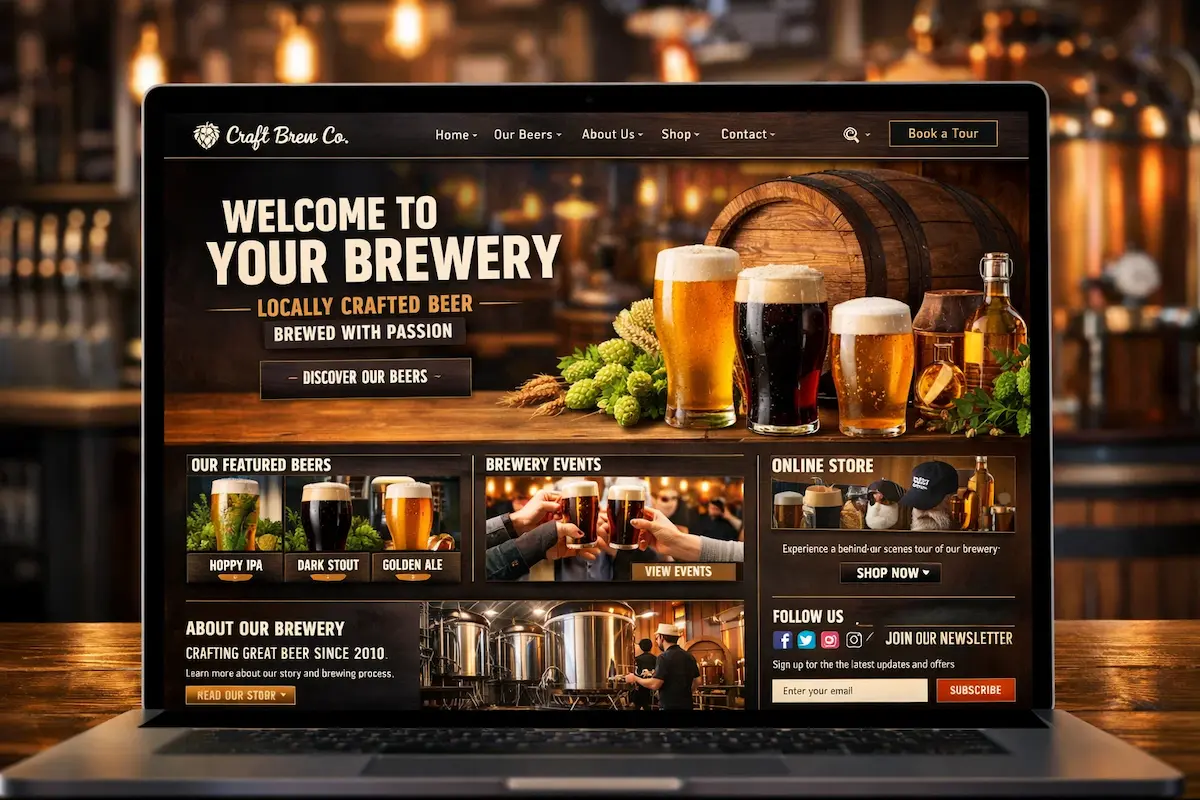 How to Design a Custom Brewery Website in WordPress? 78 Custom Brewery Website
