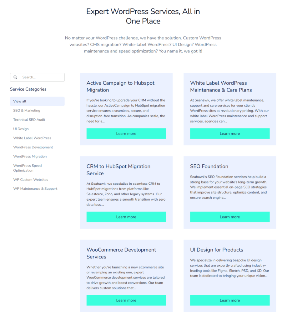 Full-Spectrum WordPress Services