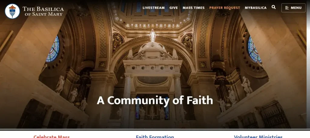 marycatholic-parish-web-design