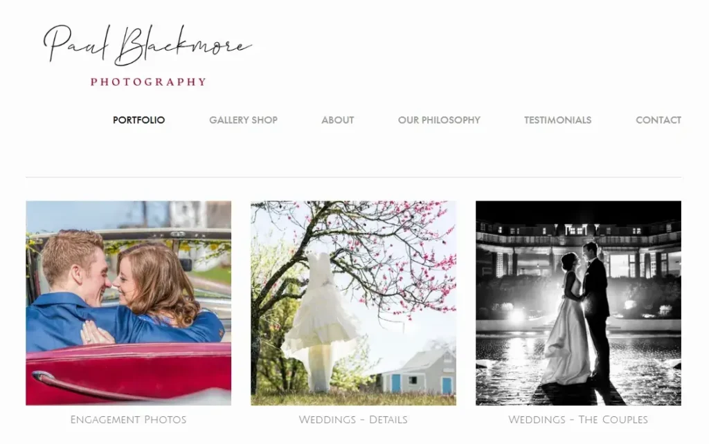 Paul Blackmore Photography Website