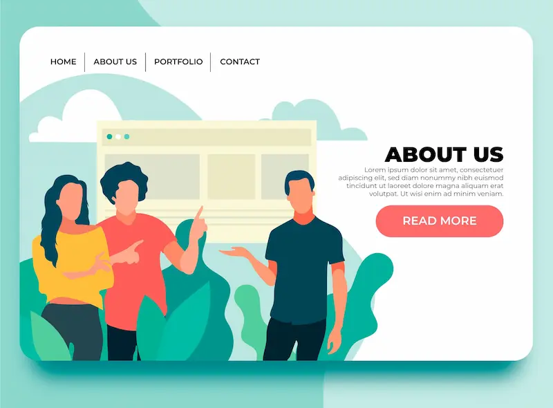 about us page template