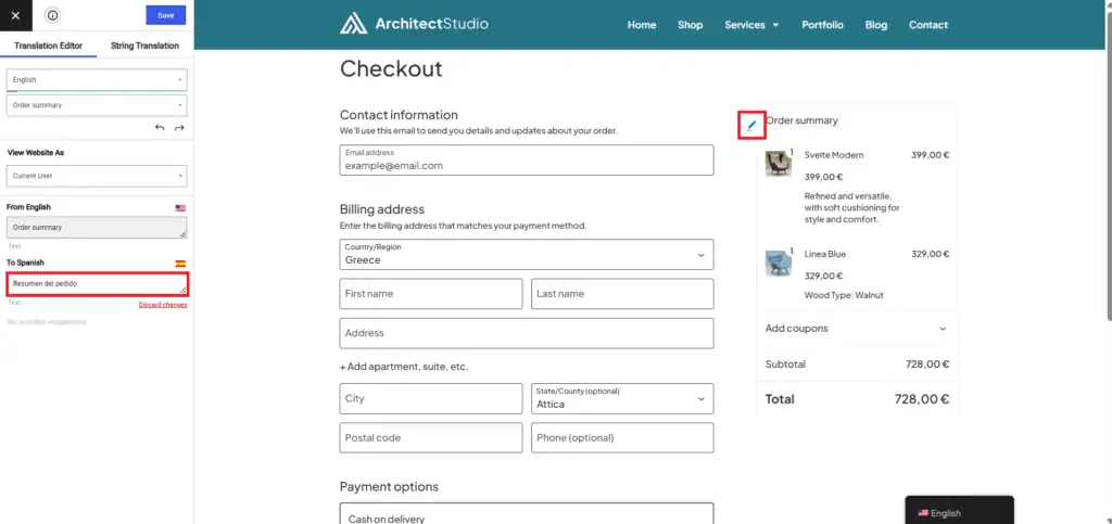 How to Build a Multilingual WooCommerce Store That Converts? 87 Translate checkout page