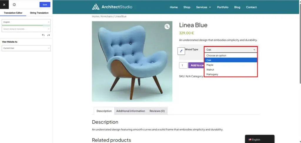 How to Build a Multilingual WooCommerce Store That Converts? 89 Drop down menu in multilingual WooCommerce