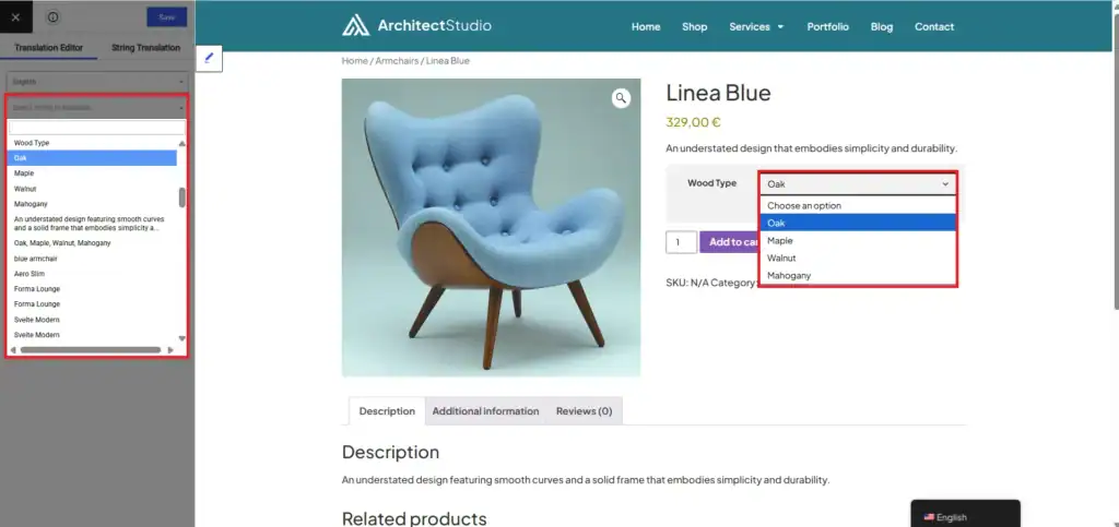 How to Build a Multilingual WooCommerce Store That Converts? 90 Translate drop down menu for WooCommerce product