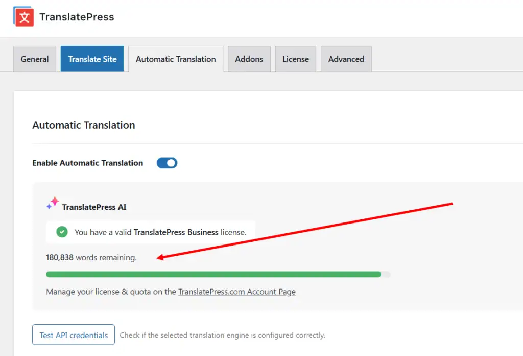 How to Build a Multilingual WooCommerce Store That Converts? 81 Enable TranslatePress AI for your multilingual WooCommerce