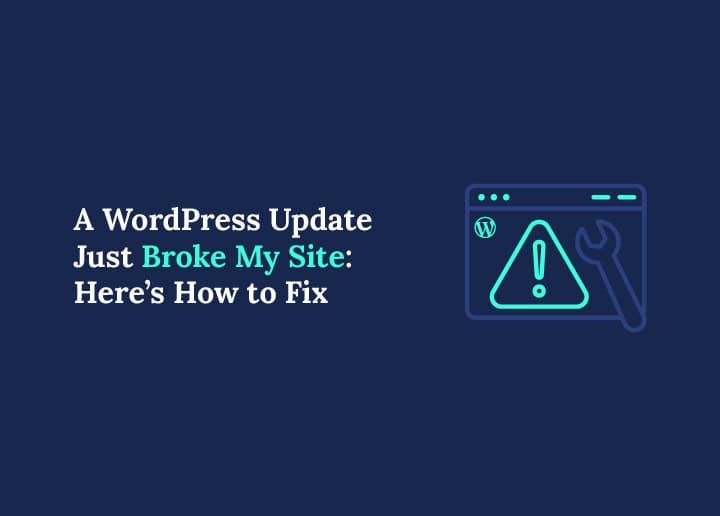 Fix When WordPress Update Just Broke Your Site.jpg