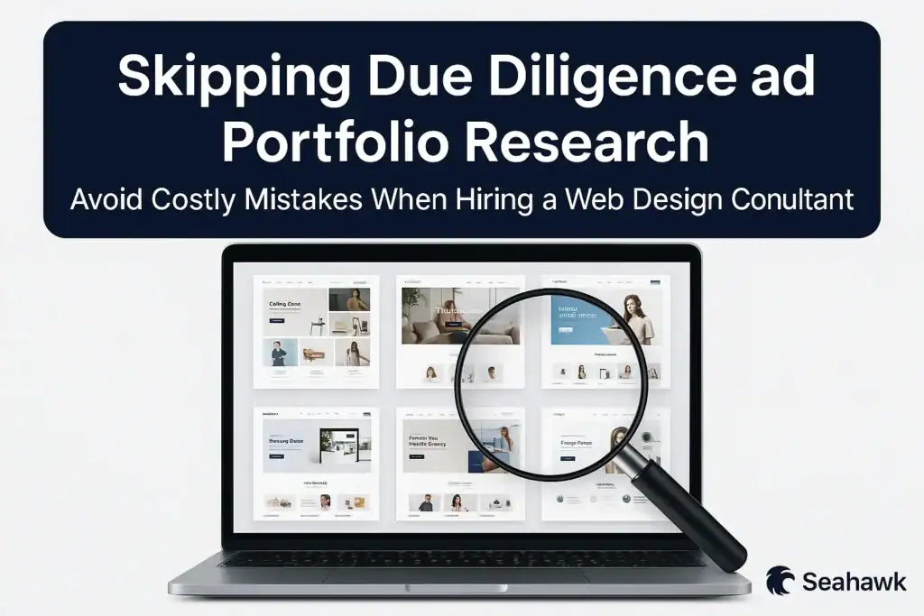 Shocking Mistakes Businesses Make When Hiring a Web Design Consultant 78 Skipping Due Diligence and Portfolio Research