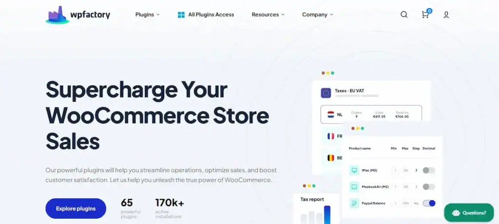 WP Factory Review: How it Helps Supercharge Your WooCommerce Store 78 WP Factory Homepage