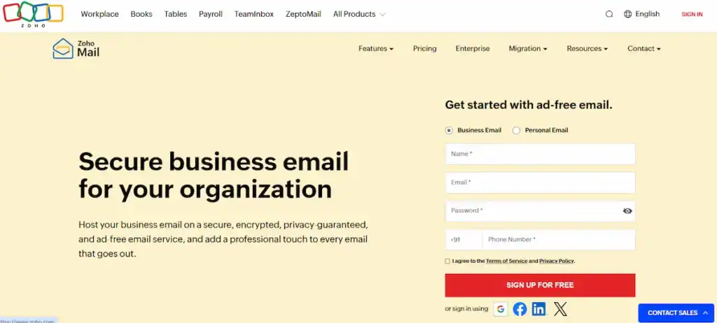 Top Free Email Hosting Services for Small Businesses 80 Zoho Mail