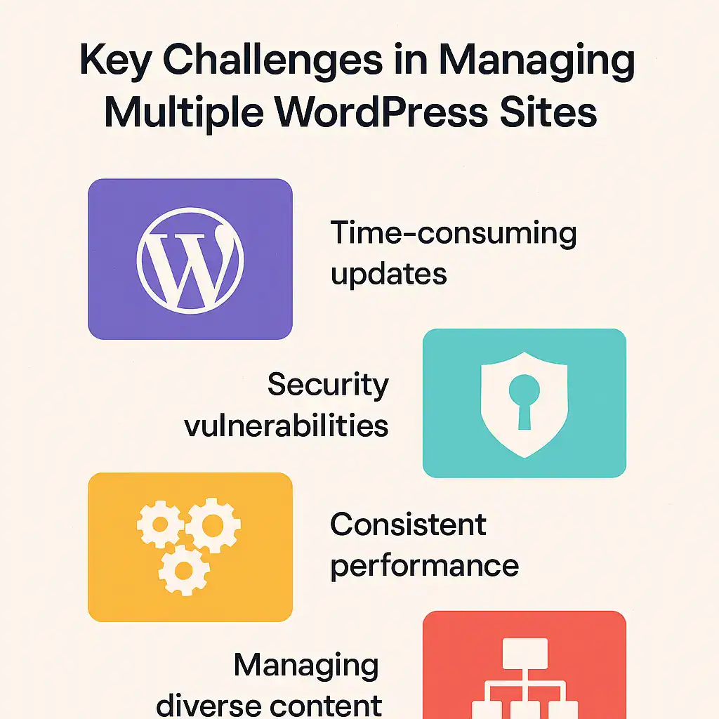 How to Manage Multiple WordPress Sites Easily for Better Performance 78 Key Challenges in Managing Multiple WordPress Sites