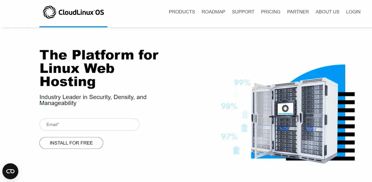 Top Free WordPress Hosting Providers in the USA 85 cloudlinux-os-homepage