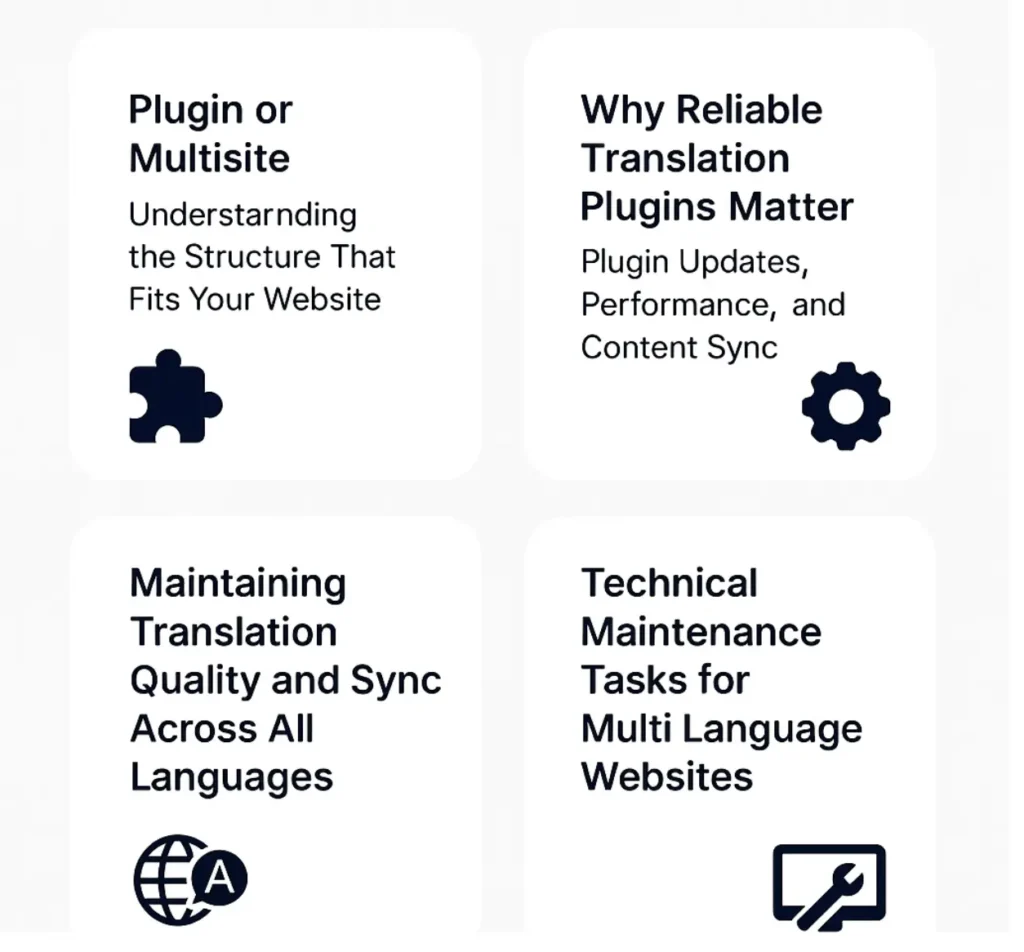 WordPress Maintenance for Multi Language Websites 78 Choosing the Right Multilingual Framework for Long Term Stability