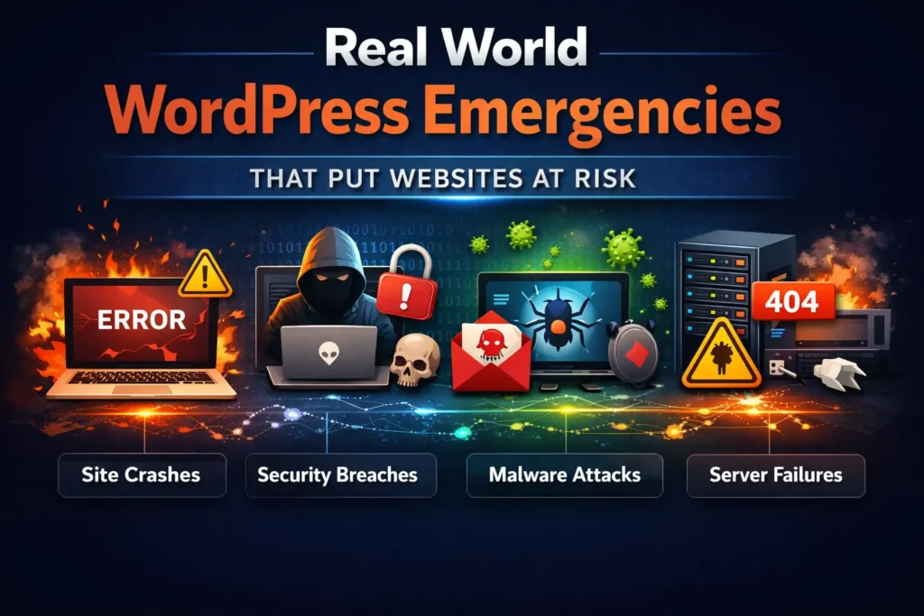 Emergency WordPress Support: An Important Pillar for Website Success 78 Real World WordPress Emergencies That Put Websites at Risk