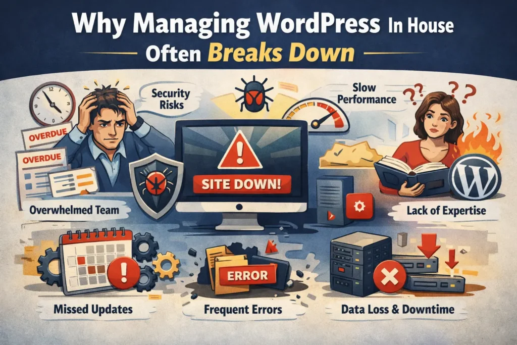 Why Outsourcing WordPress Management Is the Smartest Move for Growing Websites 78 Why Managing WordPress in House Often Breaks Down
