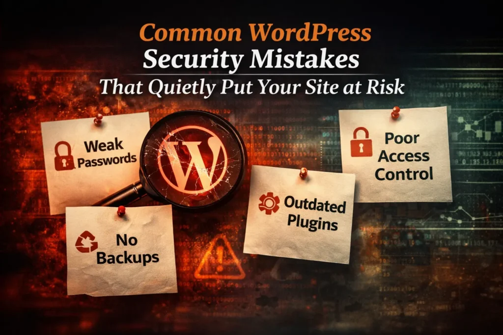 The Real Cost of WordPress Security Mistakes and How to Stop Them Before Damage Happens 79 Common WordPress Security Mistakes That Quietly Put Your Site at Risk