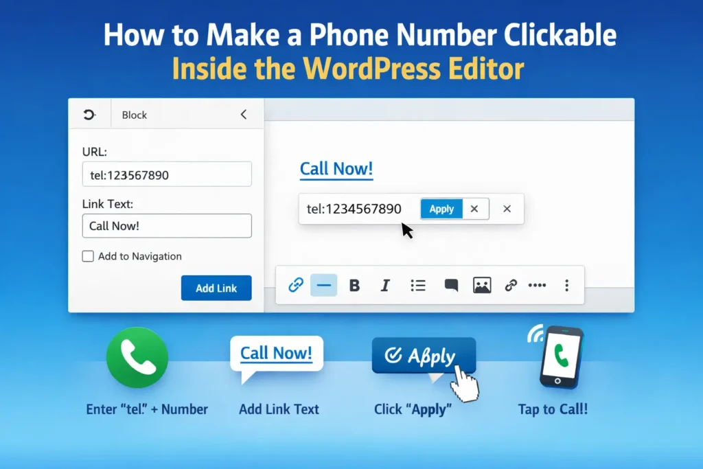 Trying to Make Your Phone Number Clickable in WordPress? Here’s the Simple Fix 78 How to make a number clickable in WordPress